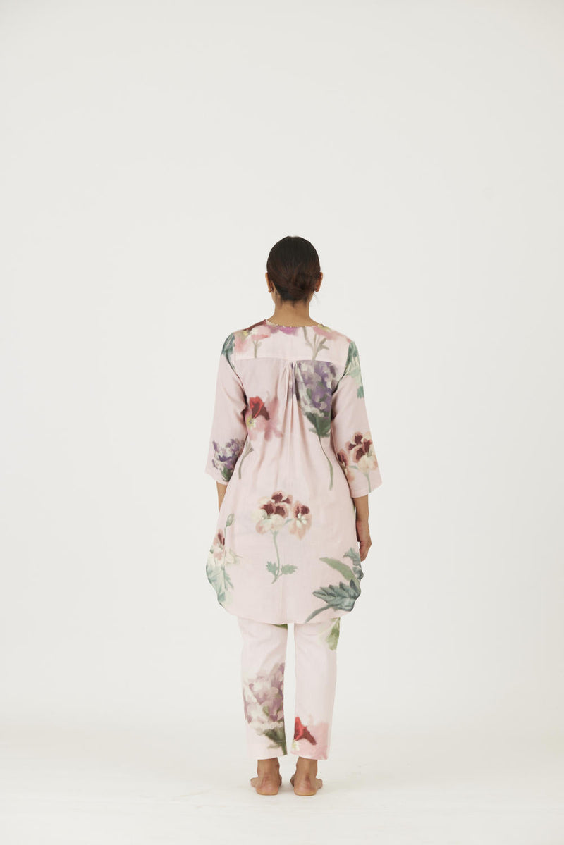 JULIET PINK KURTA SET Kurta Sets by Yam in pink color for women Worldwide