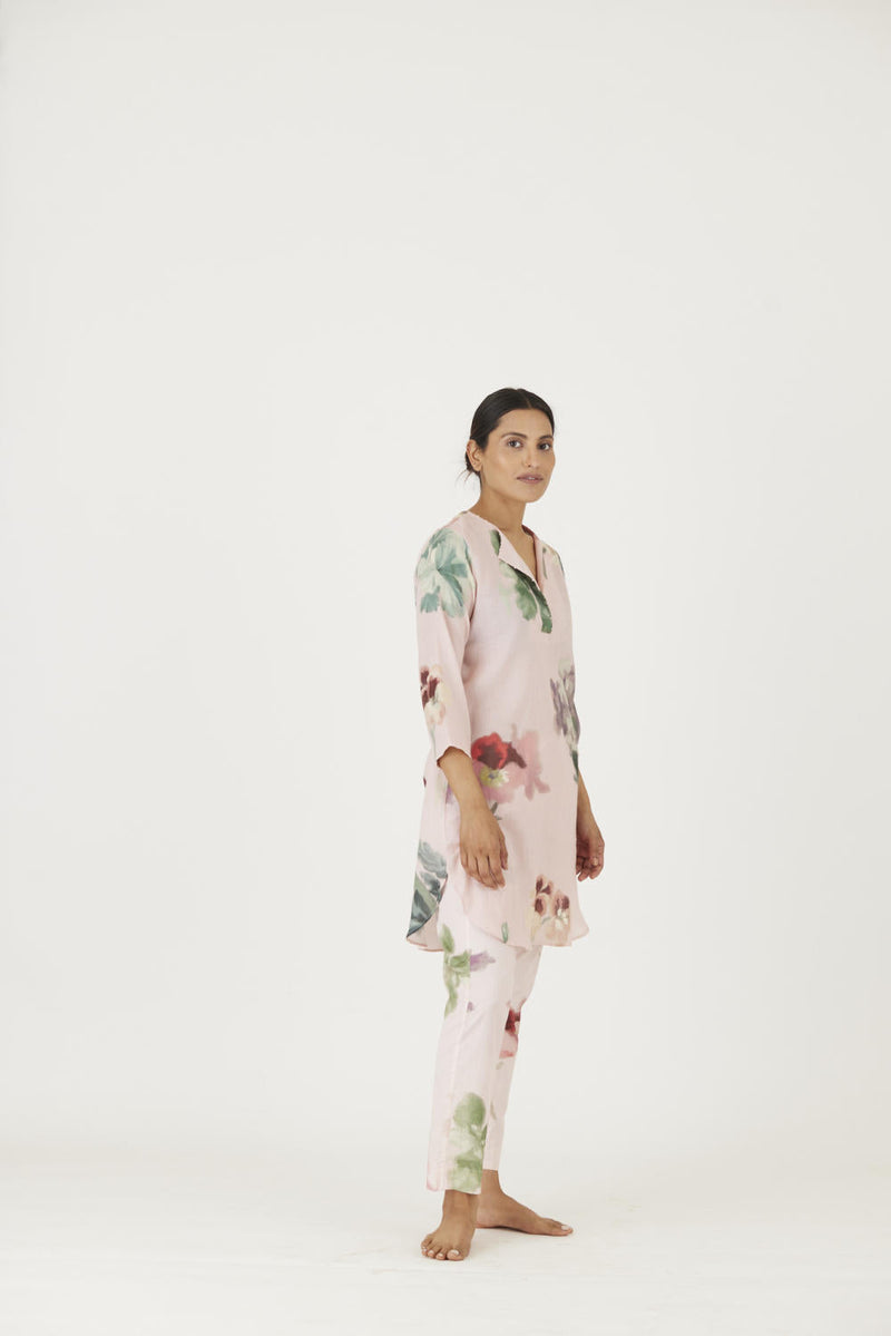 JULIET PINK KURTA SET Kurta Sets by Yam in pink color for women Worldwide