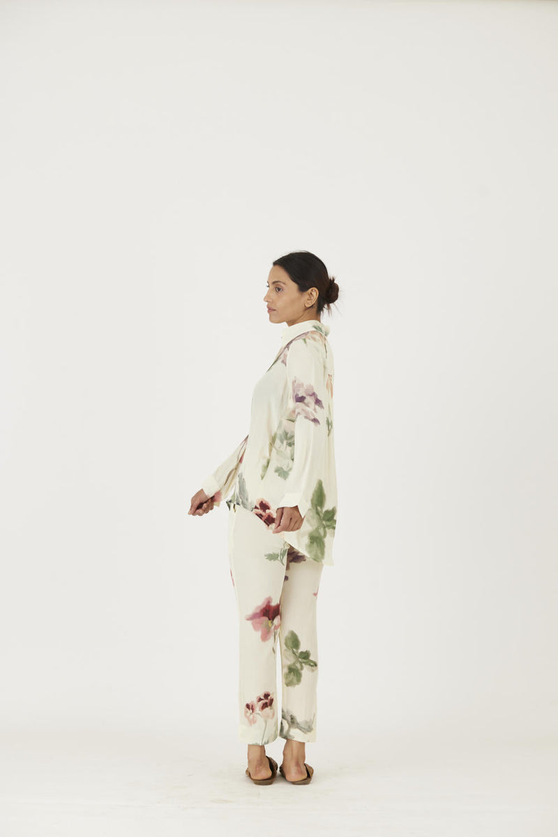 JULIET WHITE CO-ORD Co-ord Set by Yam in white color for women Worldwide