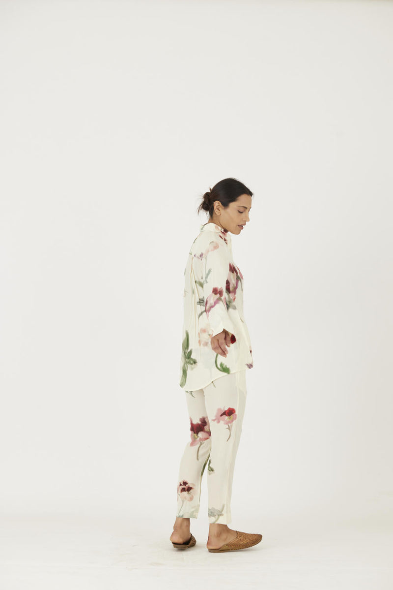 JULIET WHITE CO-ORD Co-ord Set by Yam in white color for women Worldwide
