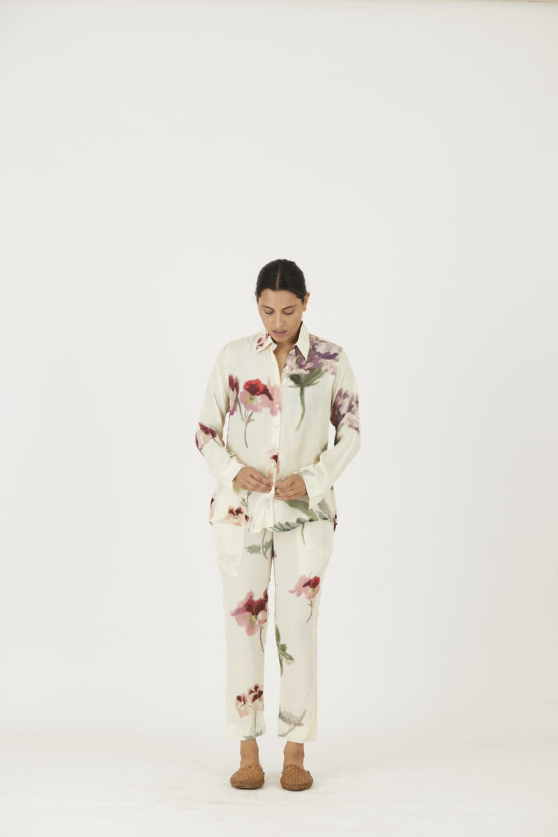 JULIET WHITE CO-ORD Co-ord Set by Yam in white color for women Worldwide