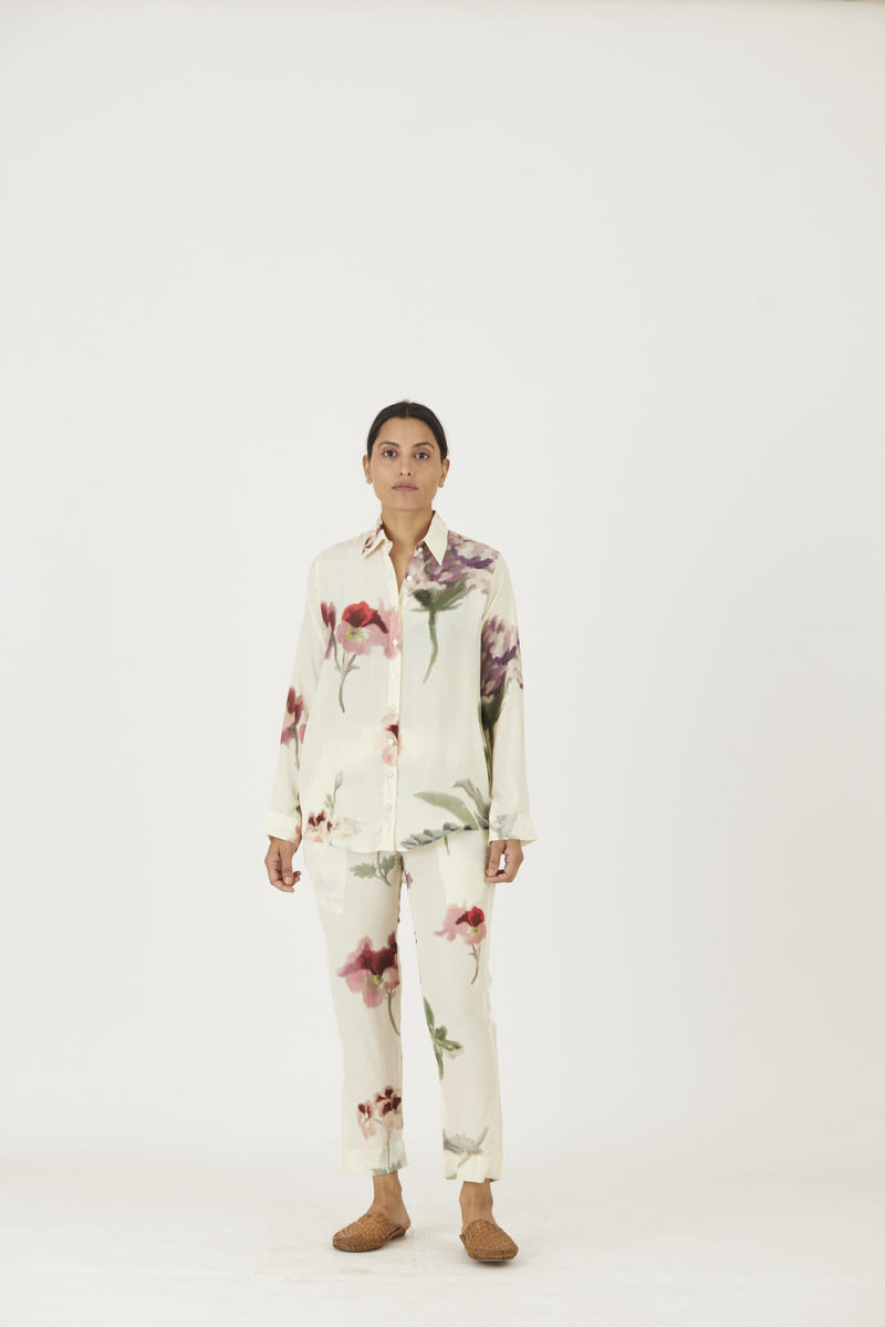 JULIET WHITE CO-ORD Co-ord Set by Yam in white color for women Worldwide