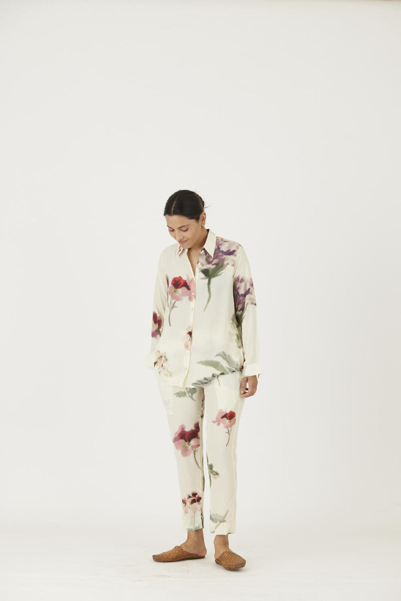 JULIET WHITE CO-ORD Co-ord Set by Yam in white color for women Worldwide