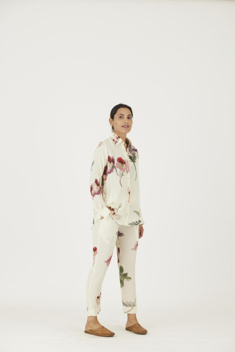 JULIET WHITE CO-ORD Co-ord Set by Yam in white color for women Worldwide