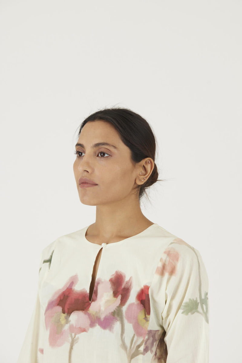 JULIET WHITE COTTON KURTA SET Kurta Sets by Yam in white color for women Worldwide