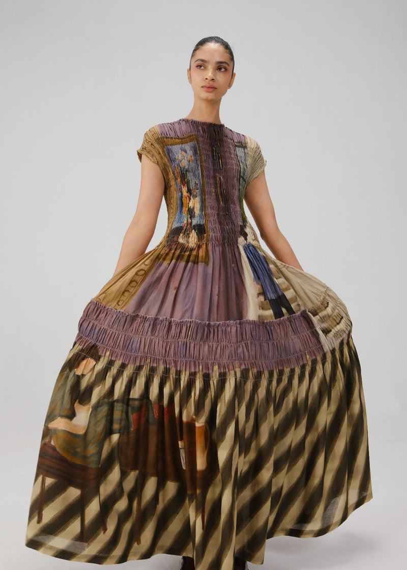 JULY DRESS-Living Room cotton by CORD for women Worldwide