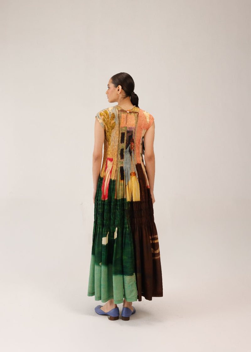 JULY DRESS - MORNING COFFEE cotton by CORD for women Worldwide