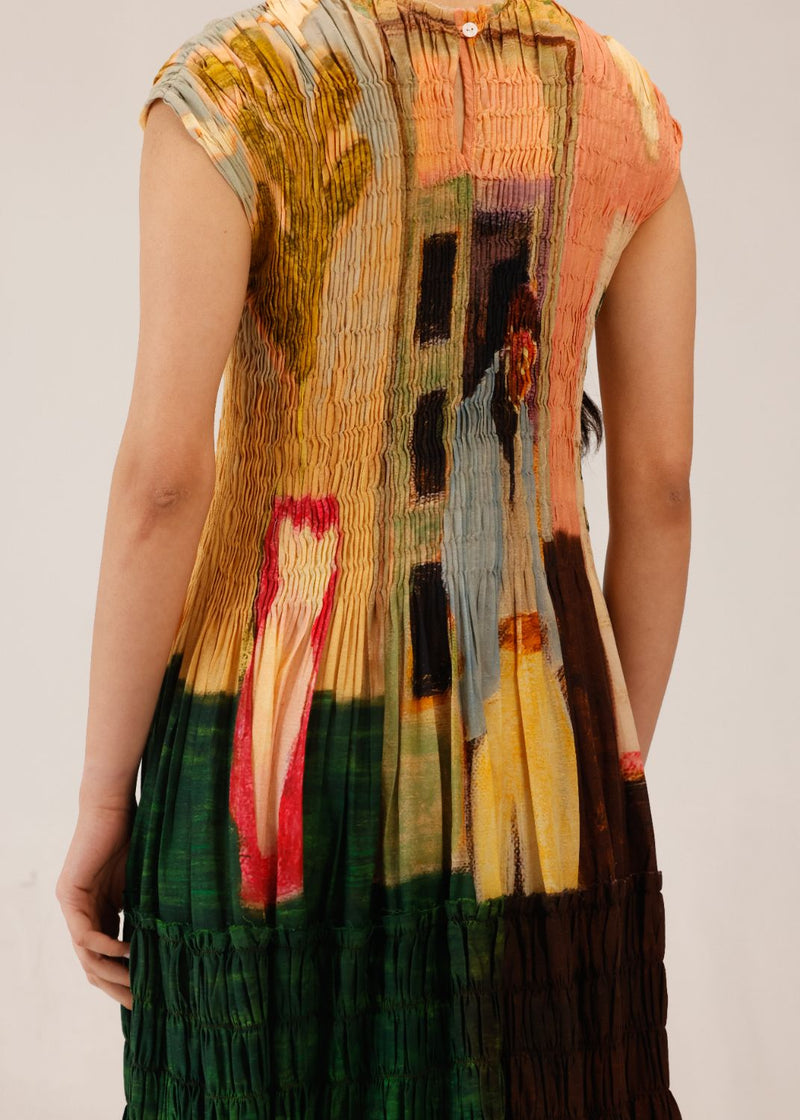 JULY DRESS - MORNING COFFEE cotton by CORD for women Worldwide