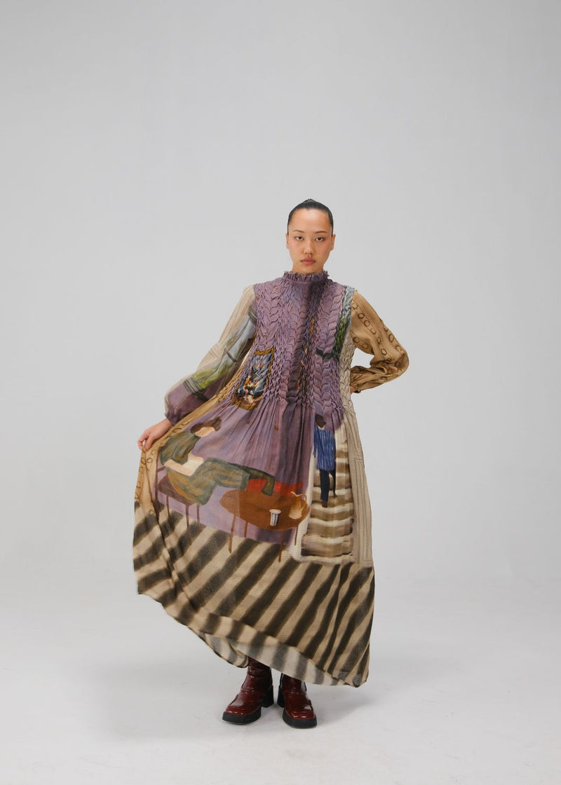 JUNE DRESS-Living Room cotton by CORD for women Worldwide
