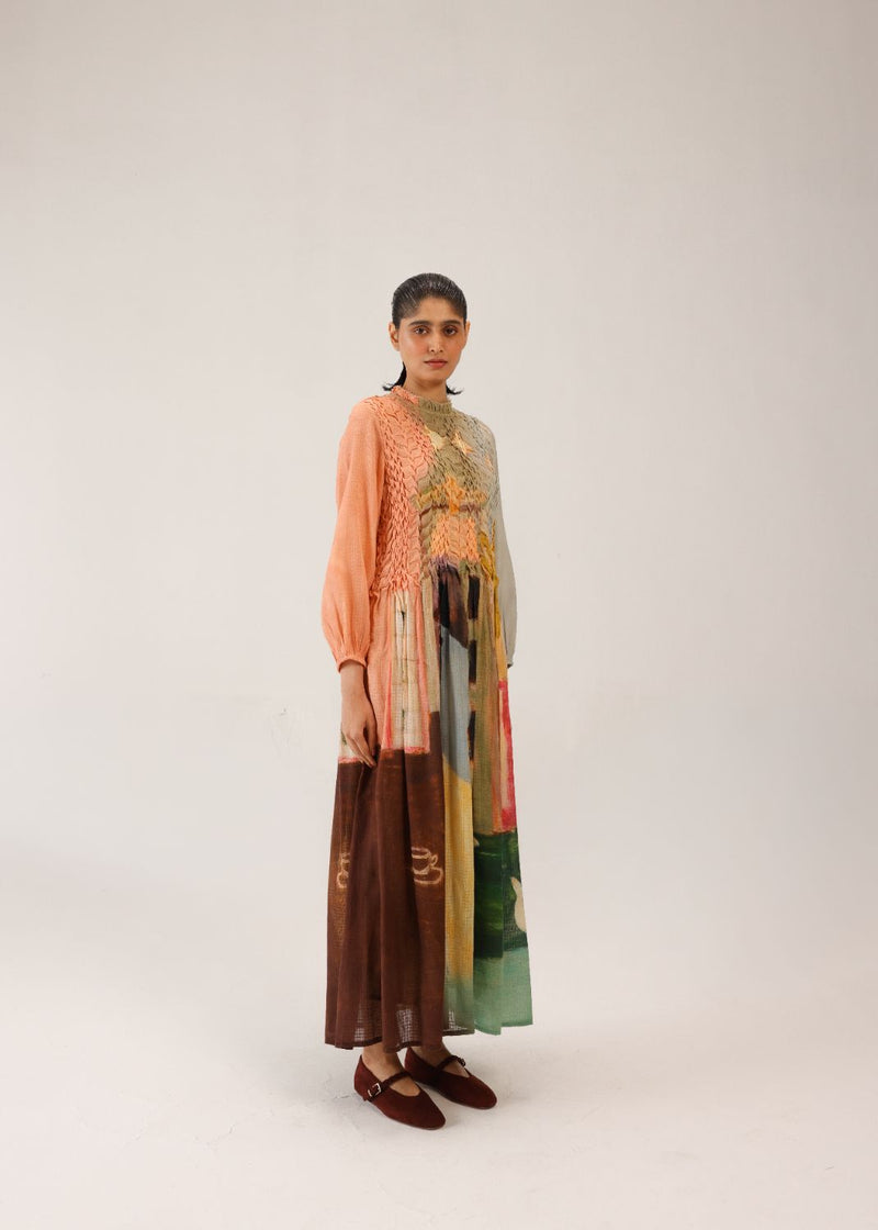 JUNE DRESS - MORNING COFFEE cotton by CORD for women Worldwide