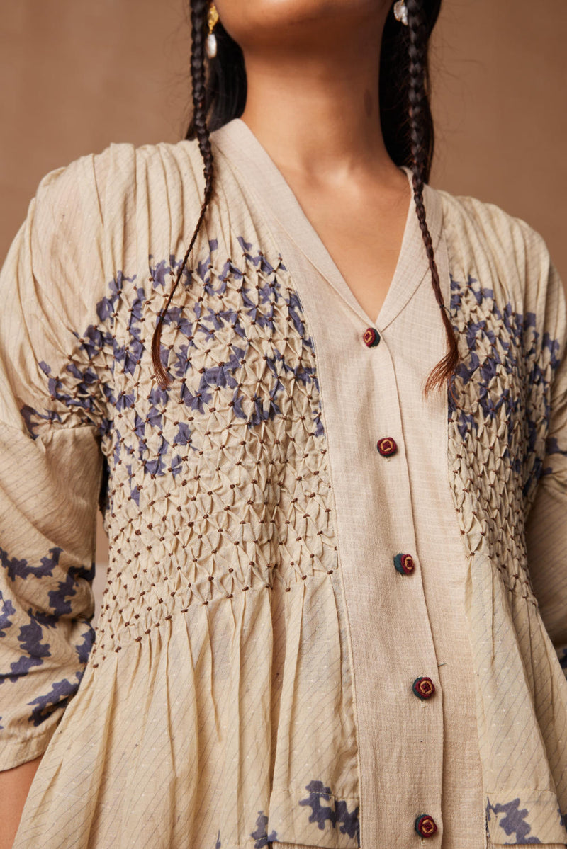 Jade top-Spiral print cotton by CORD for women Worldwide