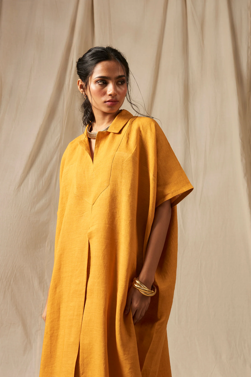 Jaisalmer Linen Kaftan Dress