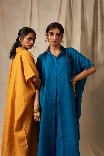 Jaisalmer Linen Kaftan Dress