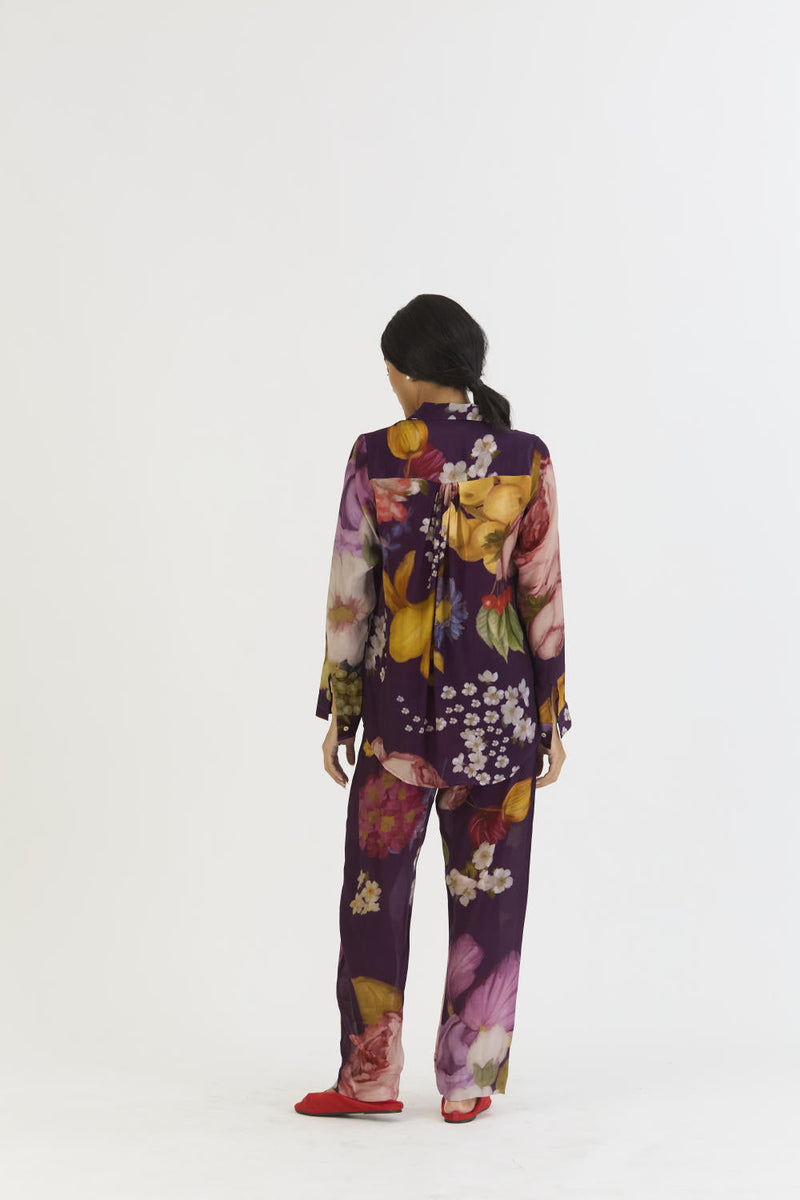 JAMUN CO-ORD by Yam in purple color for women Worldwide