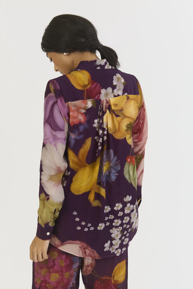 JAMUN CO-ORD by Yam in purple color for women Worldwide