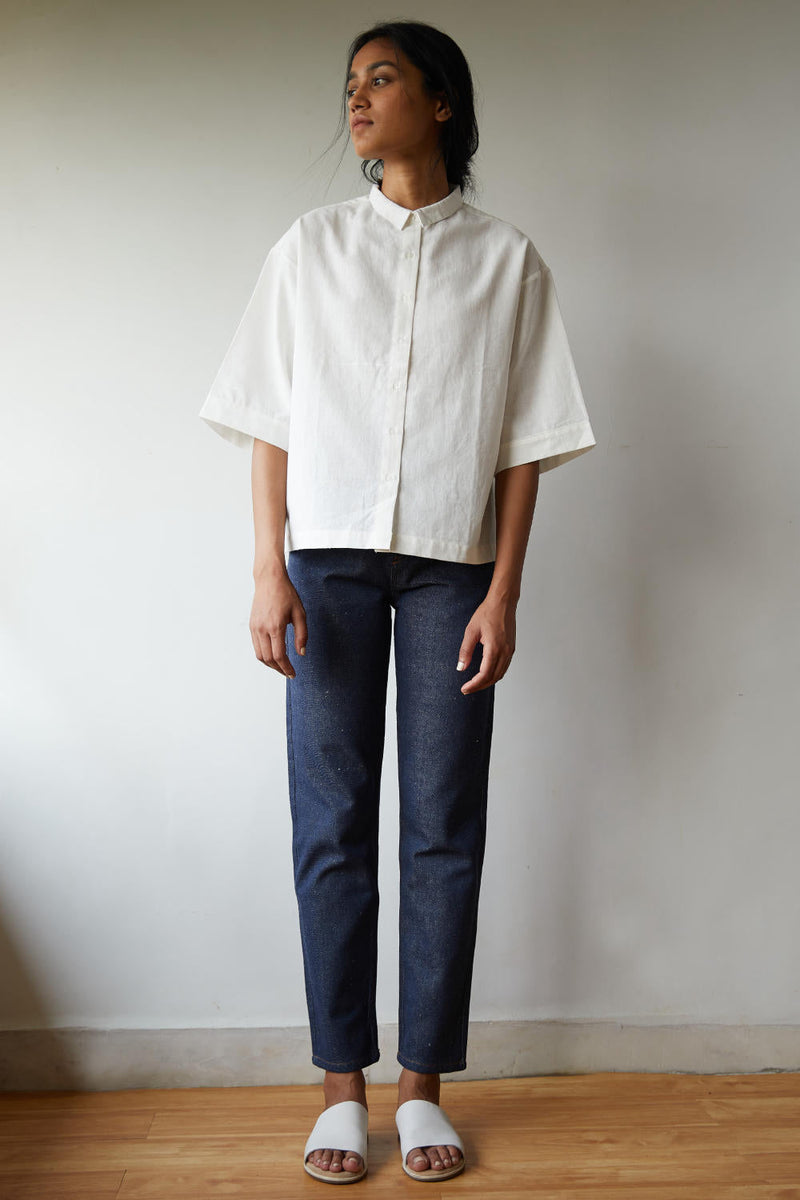 Javier Shirt cotton by The Summer House in white color for women Worldwide