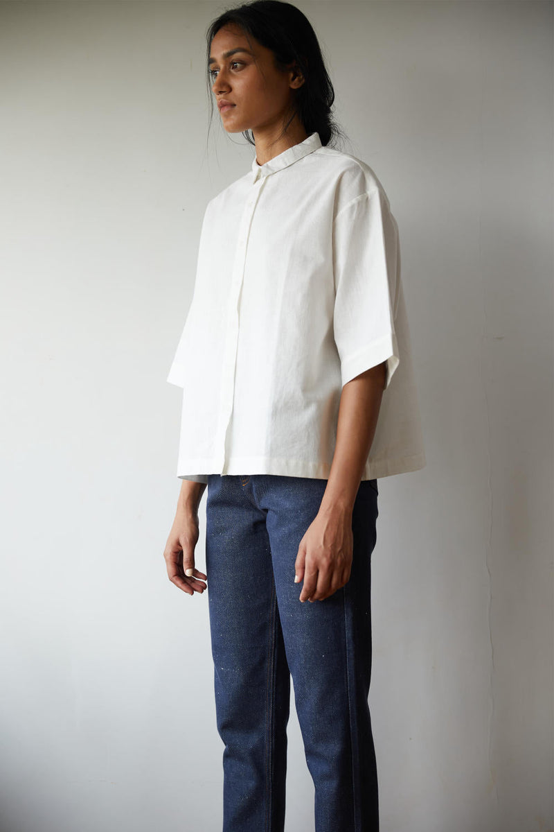 Javier Shirt cotton by The Summer House in white color for women Worldwide