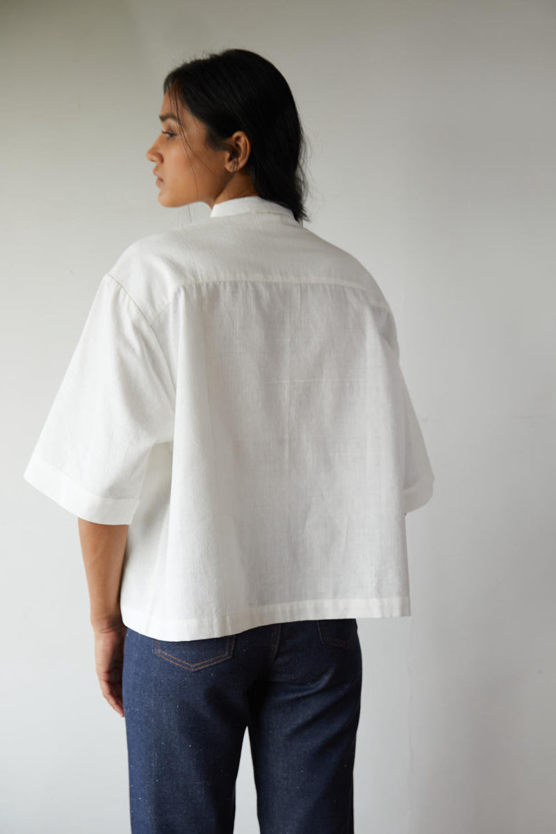 Javier Shirt cotton by The Summer House in white color for women Worldwide