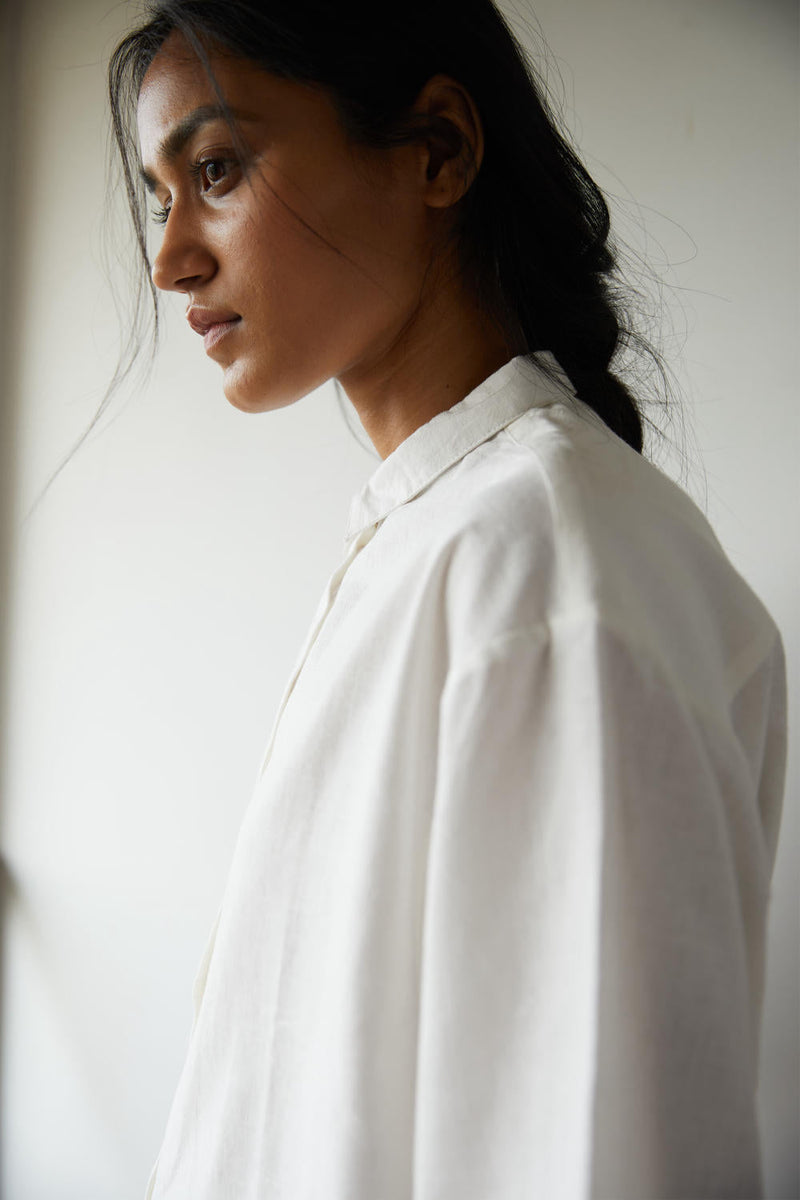 Javier Shirt cotton by The Summer House in white color for women Worldwide