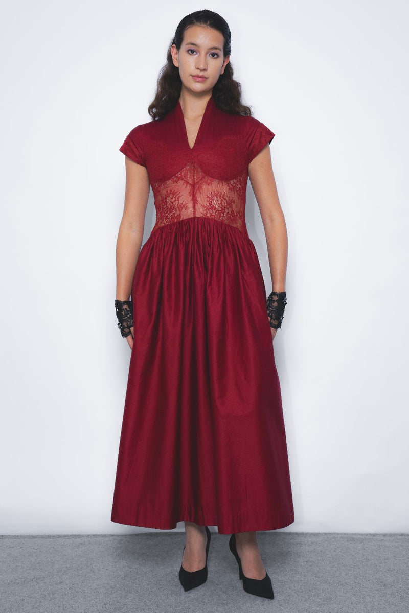 Joji Dress - Ruby cotton by Leh Studios for women Worldwide