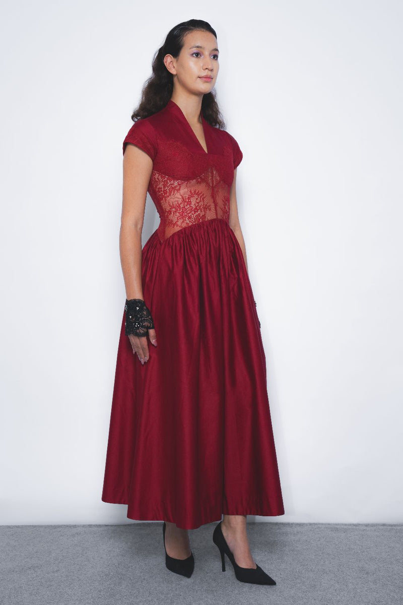 Joji Dress - Ruby cotton by Leh Studios for women Worldwide