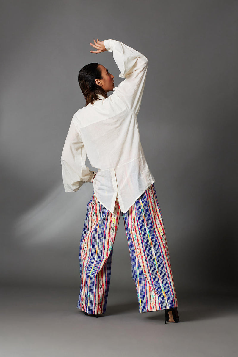 Josie Shirt-White cotton by Chola in white color for women Worldwide