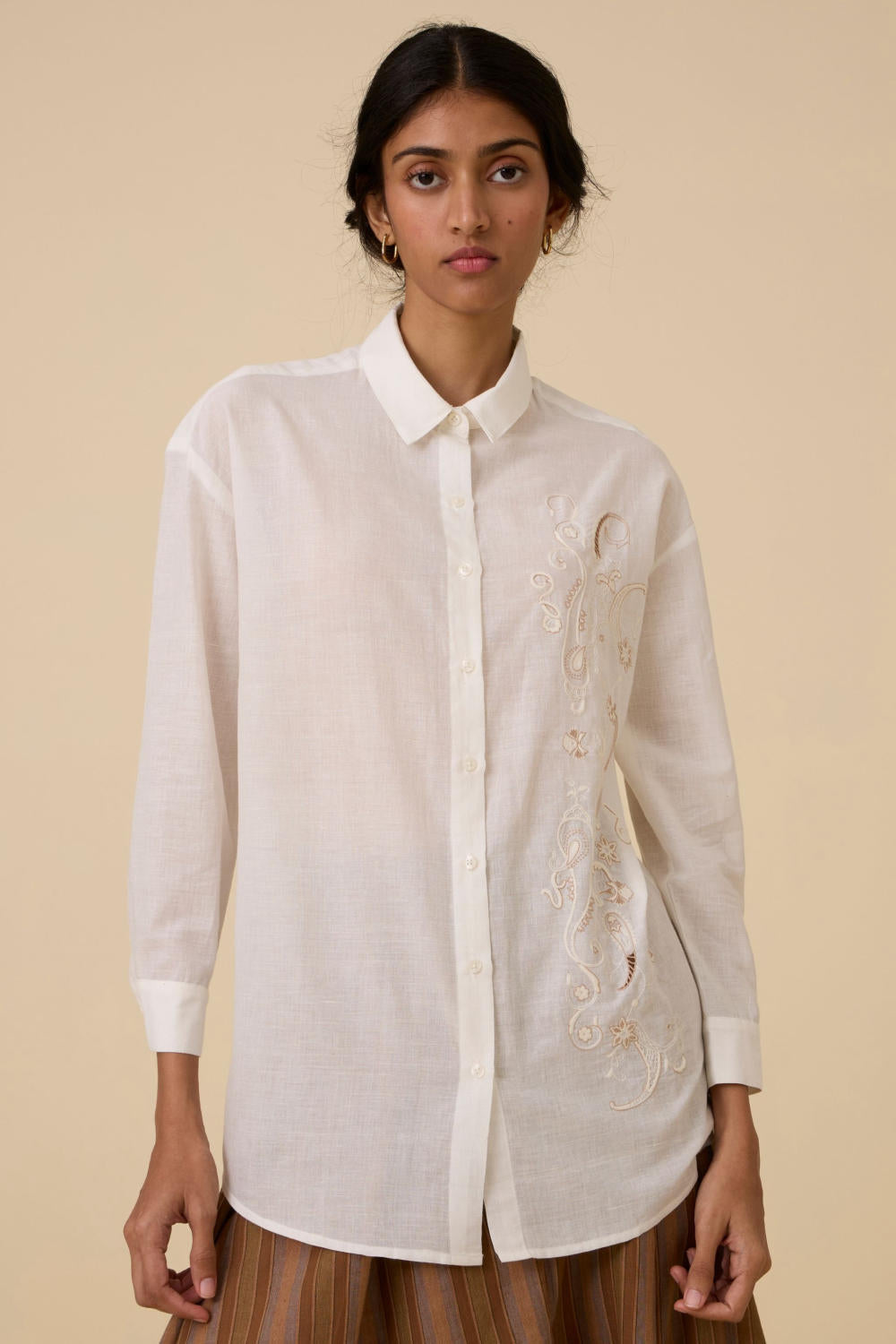 Joyce Embroidered handwoven shirt