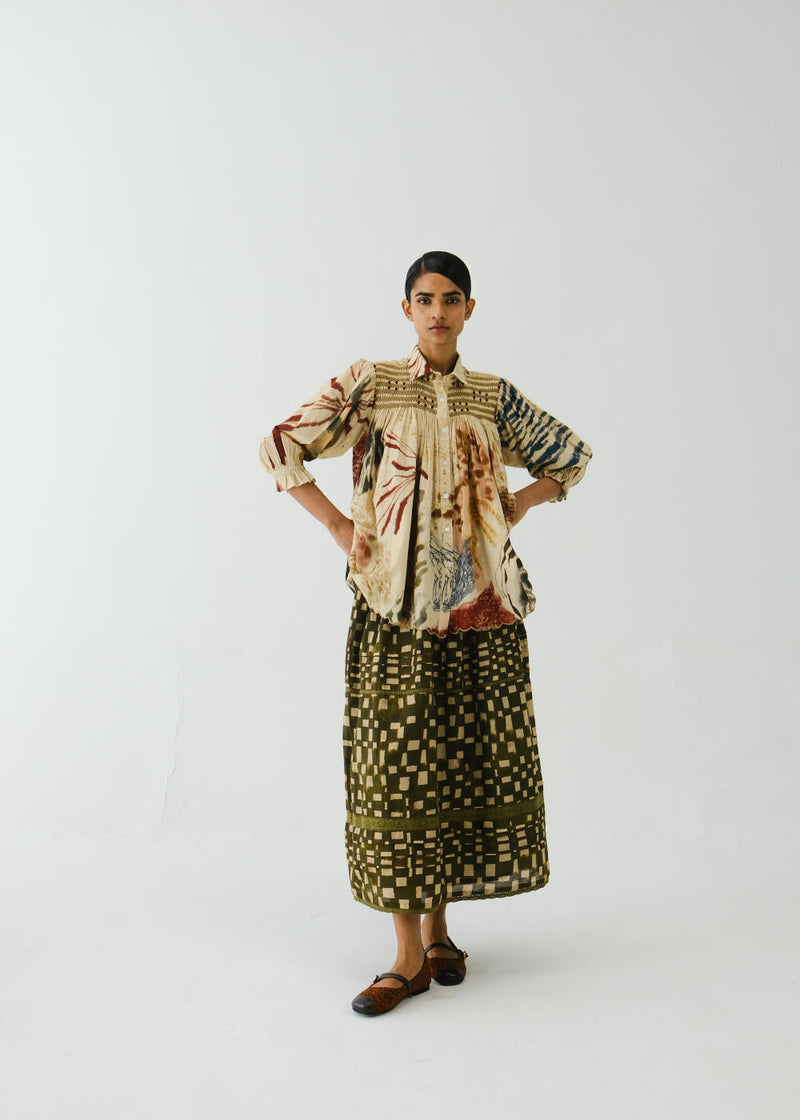 Judy Shirt-Abstract cotton by CORD for women Worldwide