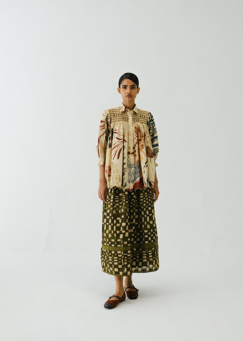 Judy Shirt-Abstract cotton by CORD for women Worldwide