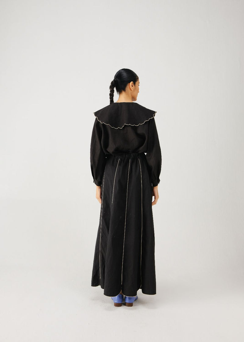 Julia top-Black rose emb. by CORD for women Worldwide