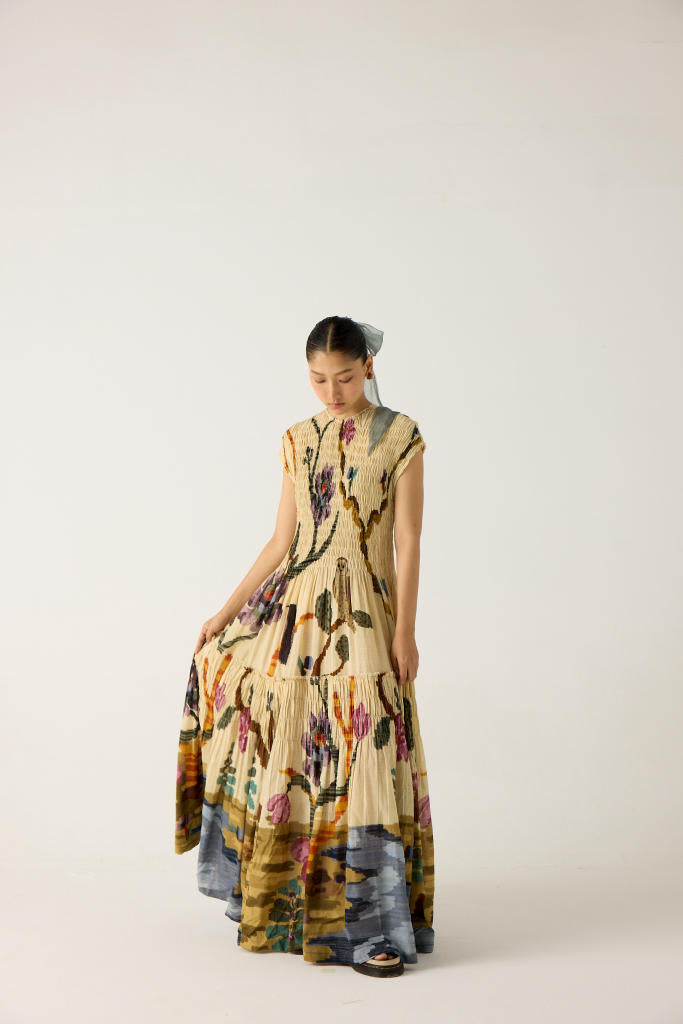 JULY DRESS-SAFARI cotton by CORD in multi for women Worldwide