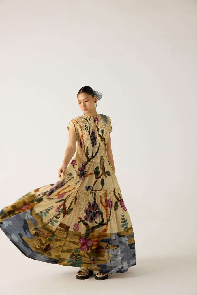 JULY DRESS-SAFARI cotton by CORD in multi for women Worldwide