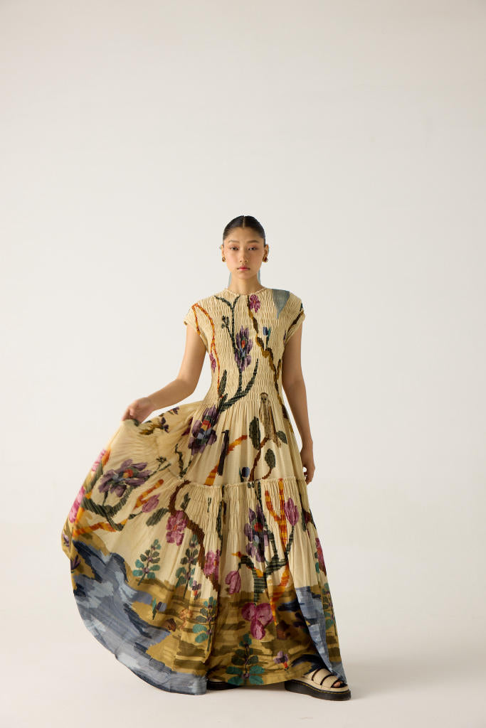 JULY DRESS-SAFARI cotton by CORD in multi for women Worldwide