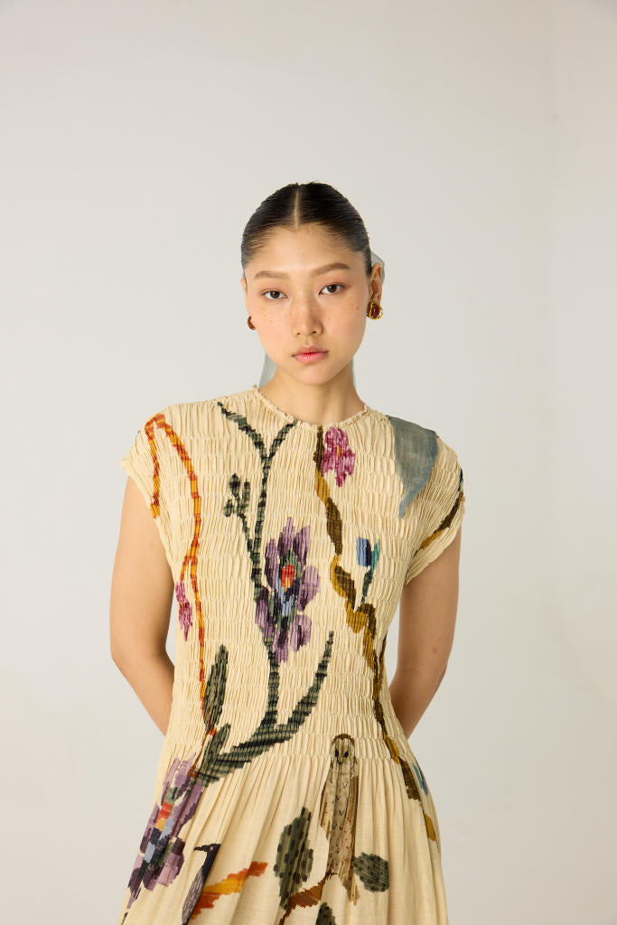 JULY DRESS-SAFARI cotton by CORD in multi for women Worldwide