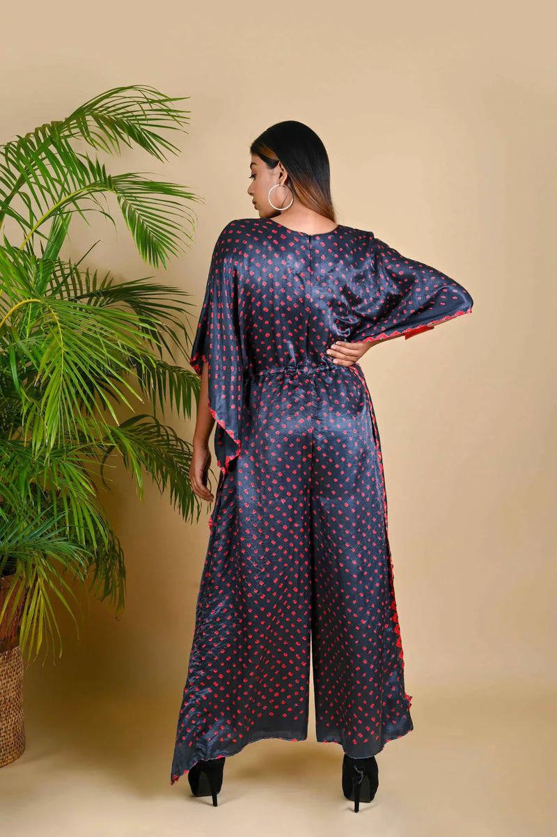 JUMPSUIT-GREY silk by Dyelogue in grey color for women Worldwide