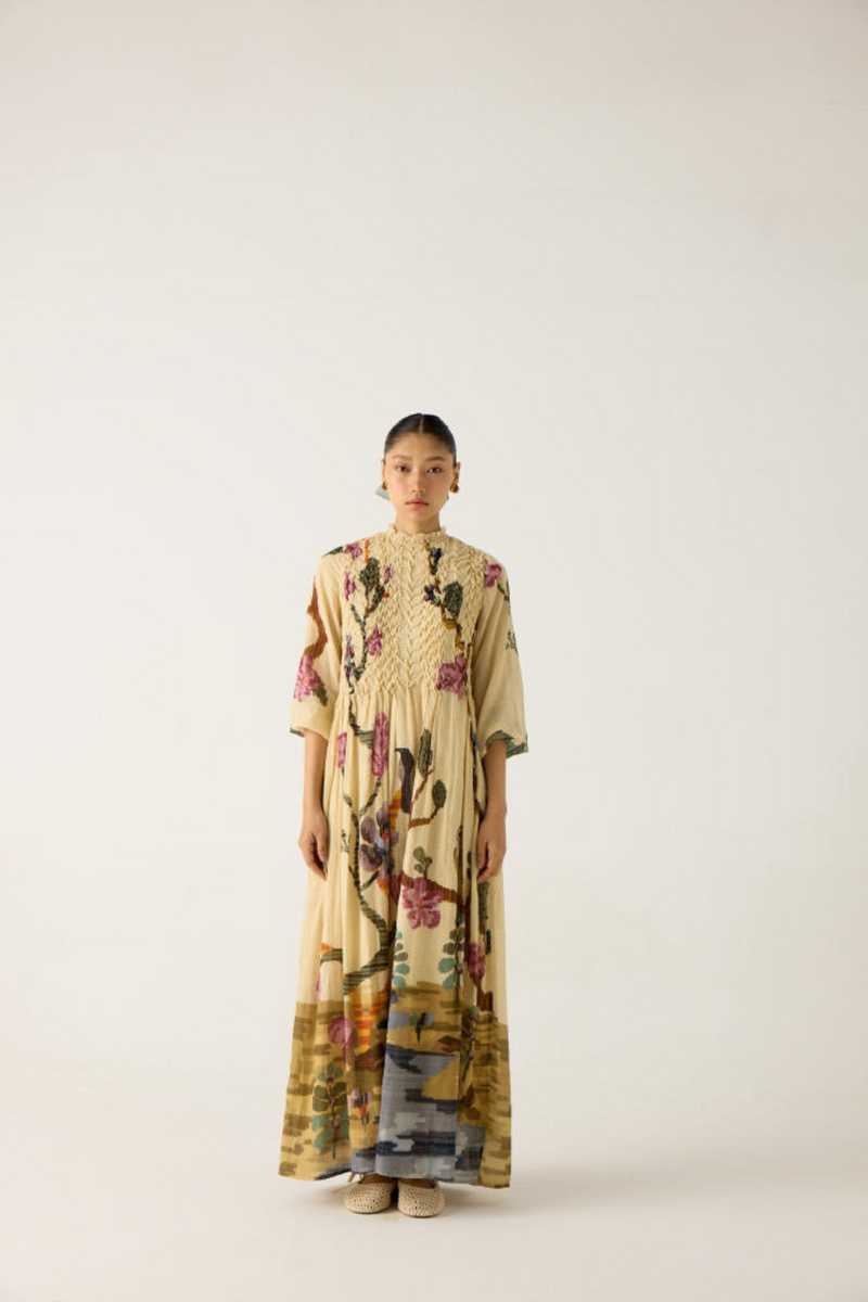 JUNE DRESS-SAFARI cotton by CORD in multi for women Worldwide