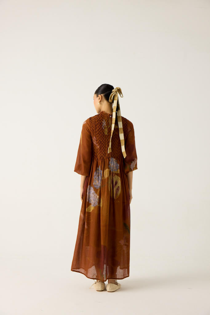 JUNE DRESS-FOLIAGE cotton by CORD in multi for women Worldwide