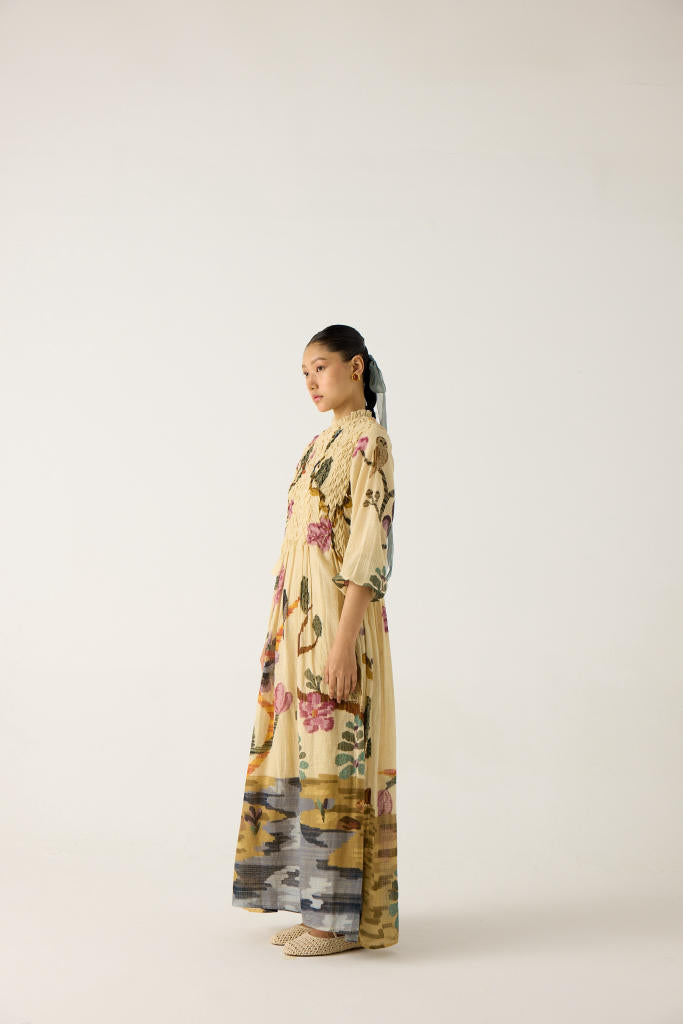 JUNE DRESS-SAFARI cotton by CORD in multi for women Worldwide