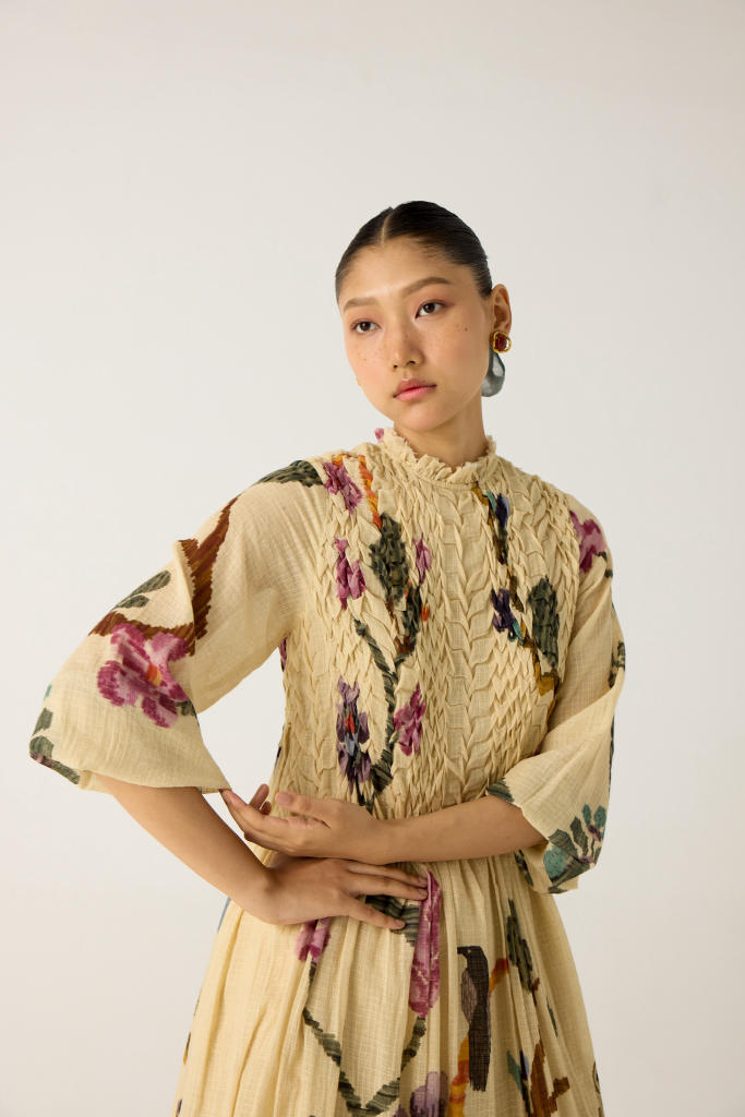 JUNE DRESS-SAFARI cotton by CORD in multi for women Worldwide