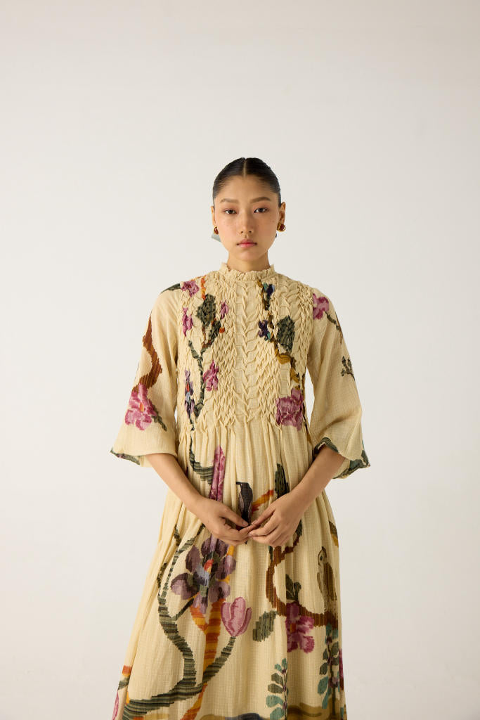 JUNE DRESS-SAFARI cotton by CORD in multi for women Worldwide
