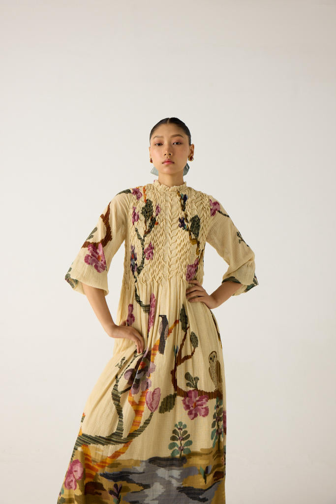 JUNE DRESS-SAFARI cotton by CORD in multi for women Worldwide