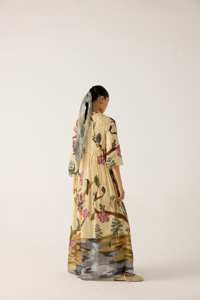 JUNE DRESS-SAFARI cotton by CORD in multi for women Worldwide