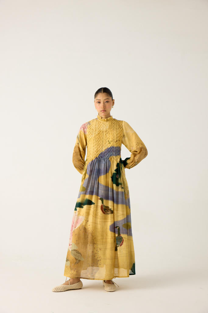 JUNE DRESS-WALLFLOWER cotton by CORD in multi for women Worldwide