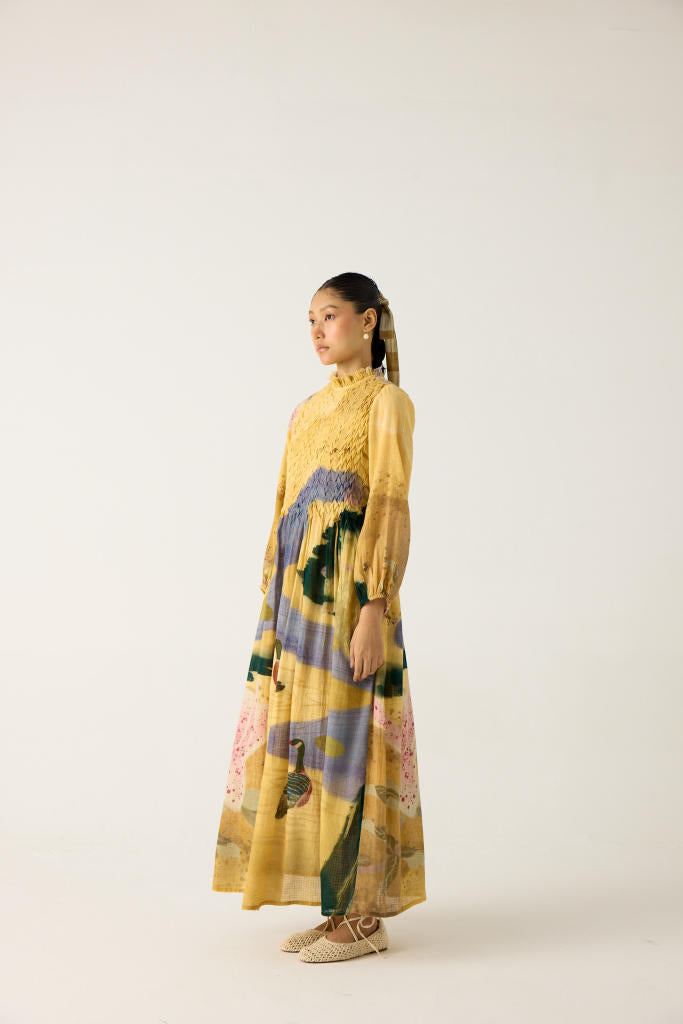 JUNE DRESS-WALLFLOWER cotton by CORD in multi for women Worldwide
