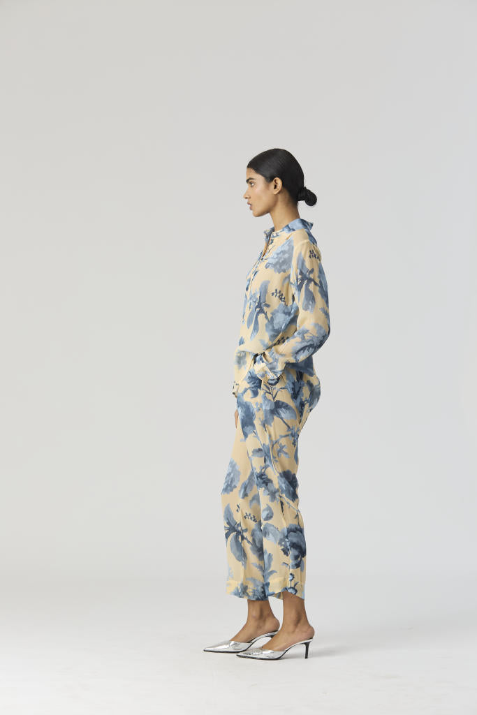 JUNO CO-ORD SET by Yam in blue color for women Worldwide