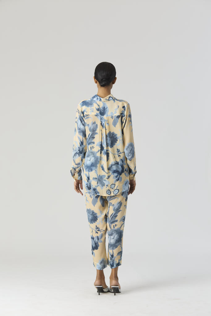 JUNO CO-ORD SET by Yam in blue color for women Worldwide