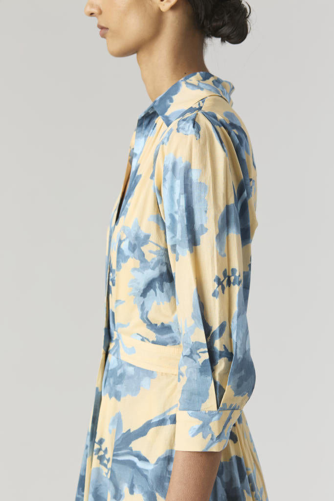 JUNO COTTON DRESS cotton by Yam in blue color for women Worldwide