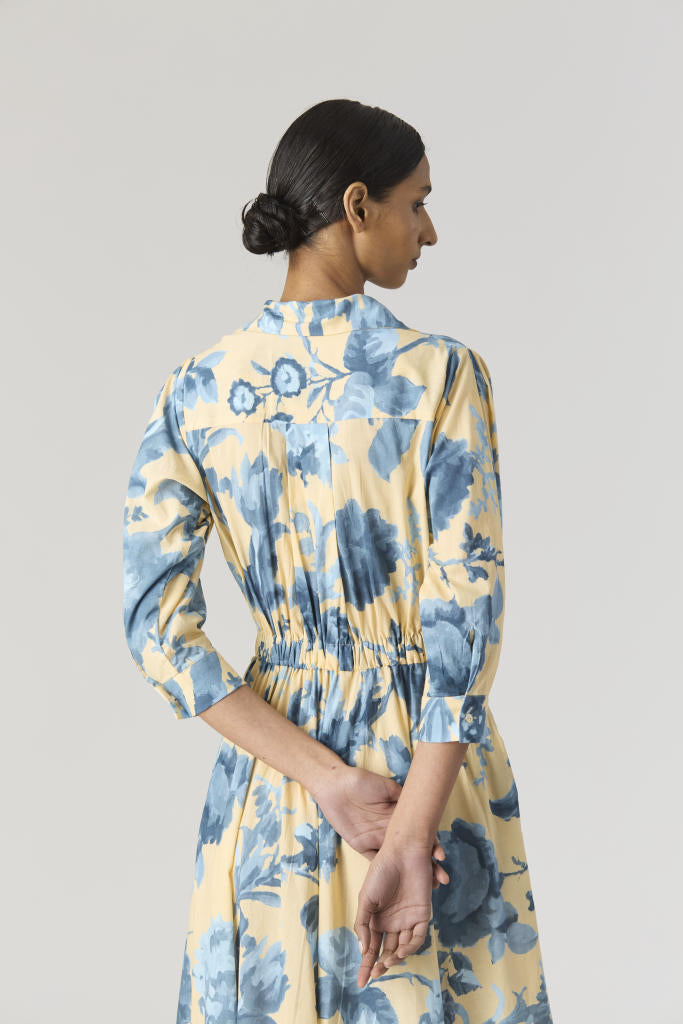 JUNO COTTON DRESS cotton by Yam in blue color for women Worldwide