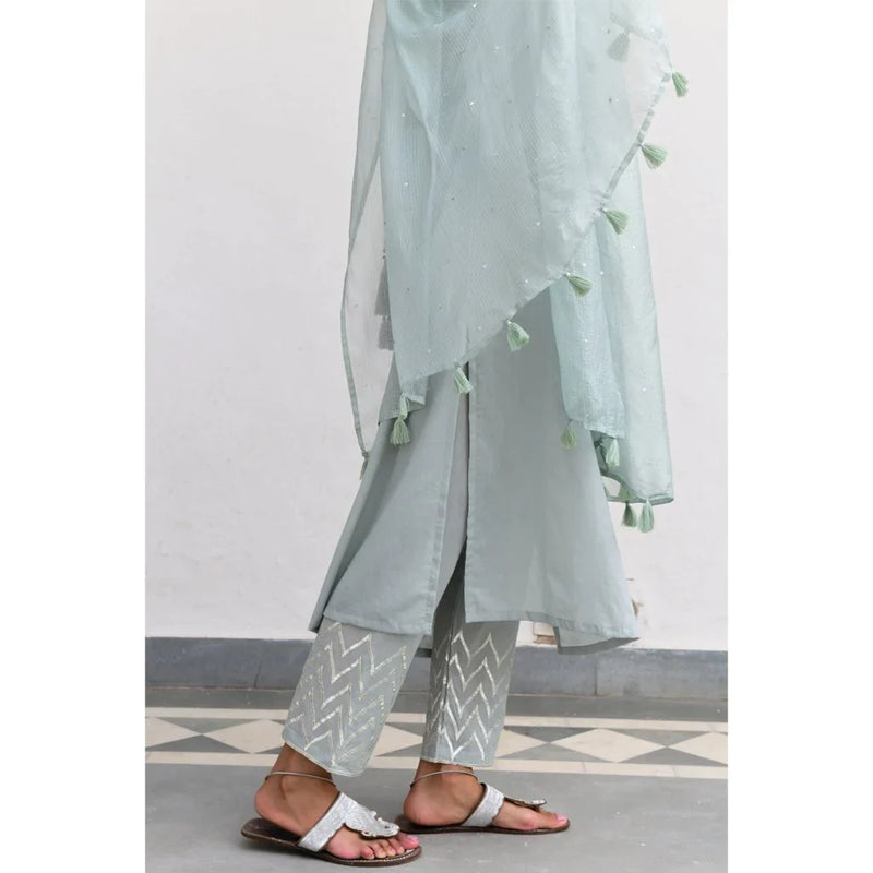 KANAER (Set of 3-Sea Foam) Dress by TOKREE for women Worldwide