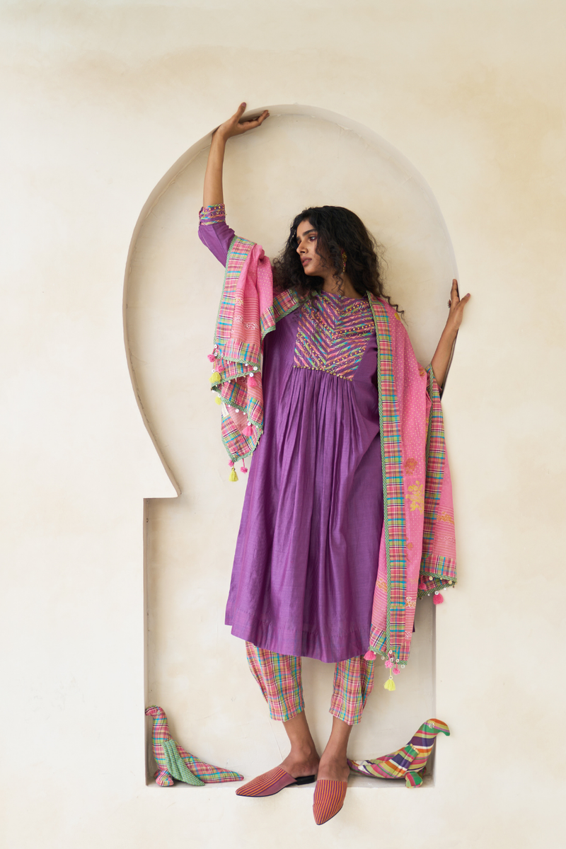 Kathy Set cotton by SWATTI KAPOOR in multi color for women Worldwide